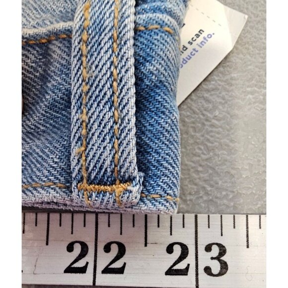 Old Navy Plus Size 22 Extra High Rise Sky Hi Straight Flag Embroidered Jeans NWT - Picture 9 of 13